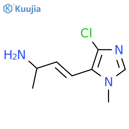4-(4-chloro-1-methyl-1H-imidazol-5-yl)but-3-en-2-amine structure
