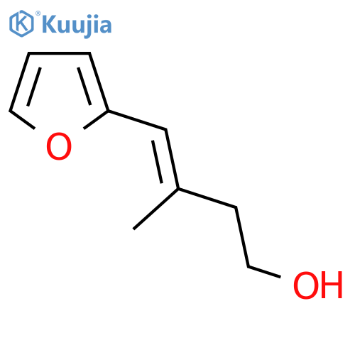 4-(furan-2-yl)-3-methylbut-3-en-1-ol structure