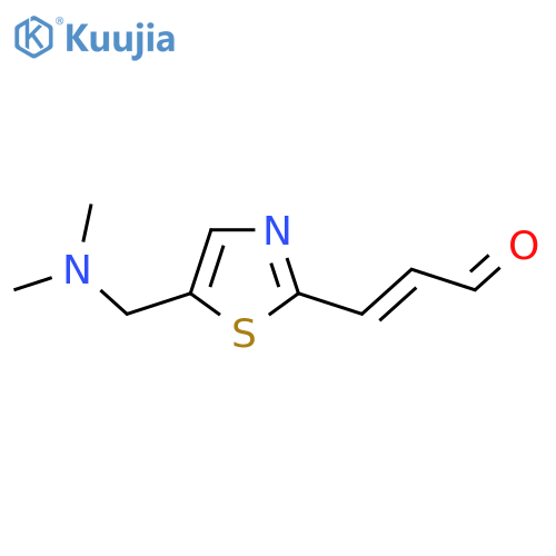 3-{5-(dimethylamino)methyl-1,3-thiazol-2-yl}prop-2-enal structure