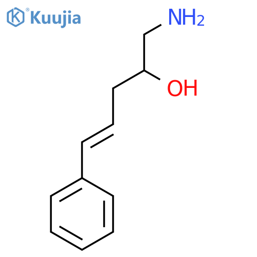 1-amino-5-phenylpent-4-en-2-ol structure