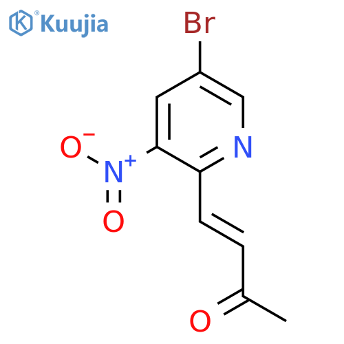 4-(5-bromo-3-nitropyridin-2-yl)but-3-en-2-one structure