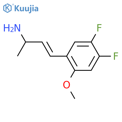 4-(4,5-difluoro-2-methoxyphenyl)but-3-en-2-amine structure