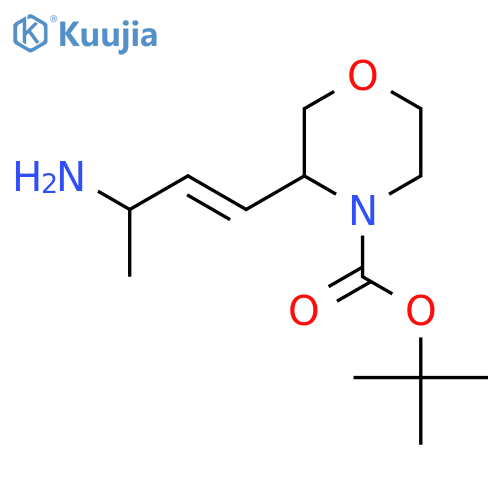 tert-butyl 3-(3-aminobut-1-en-1-yl)morpholine-4-carboxylate structure