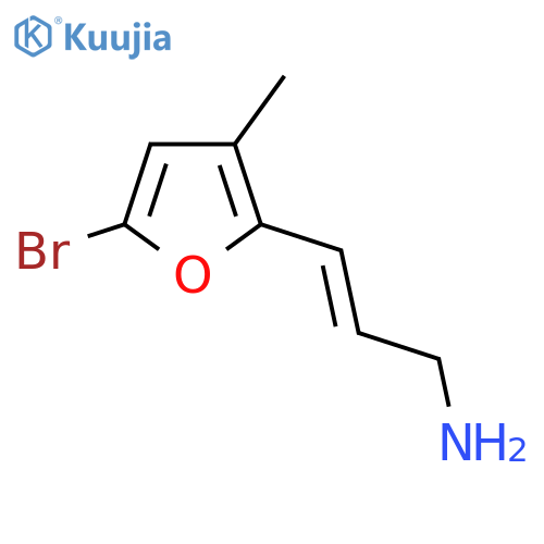 3-(5-bromo-3-methylfuran-2-yl)prop-2-en-1-amine structure