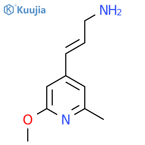 3-(2-methoxy-6-methylpyridin-4-yl)prop-2-en-1-amine structure