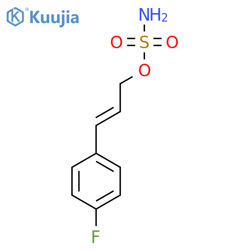 3-(4-fluorophenyl)prop-2-en-1-yl sulfamate structure