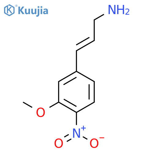 3-(3-methoxy-4-nitrophenyl)prop-2-en-1-amine structure
