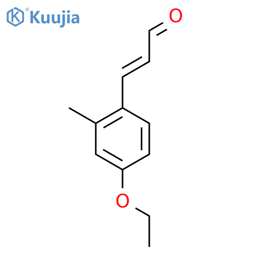 3-(4-ethoxy-2-methylphenyl)prop-2-enal structure