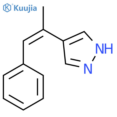4-(1-phenylprop-1-en-2-yl)-1H-pyrazole structure