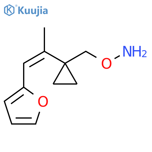 O-({1-1-(furan-2-yl)prop-1-en-2-ylcyclopropyl}methyl)hydroxylamine structure