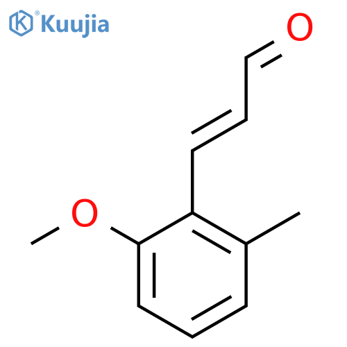 3-(2-methoxy-6-methylphenyl)prop-2-enal structure