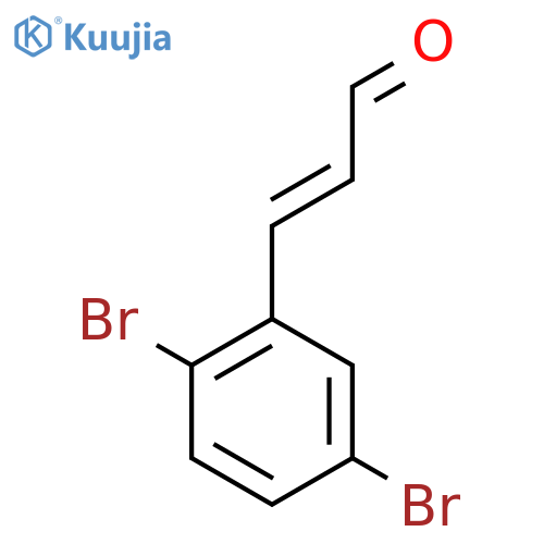 3-(2,5-dibromophenyl)prop-2-enal structure