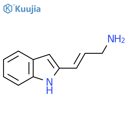 3-(1H-indol-2-yl)prop-2-en-1-amine structure