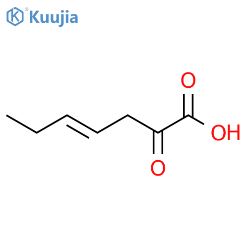 2-Oxohept-4-enoic acid structure