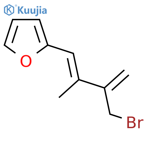 2-3-(bromomethyl)-2-methylbuta-1,3-dien-1-ylfuran structure