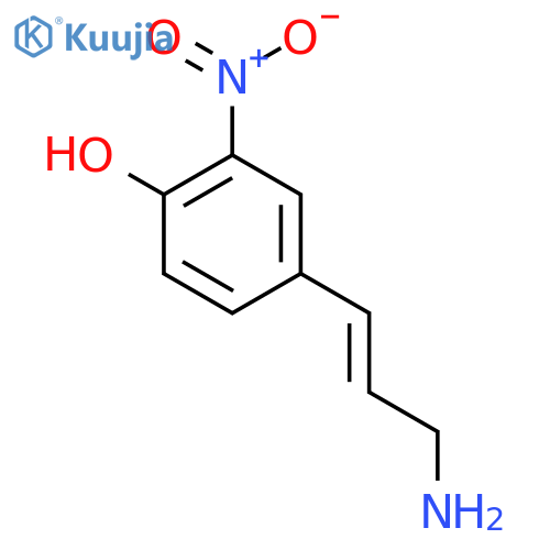 4-(3-aminoprop-1-en-1-yl)-2-nitrophenol structure
