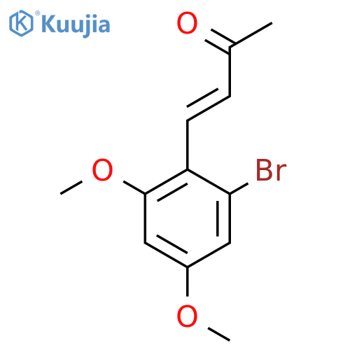 4-(2-bromo-4,6-dimethoxyphenyl)but-3-en-2-one structure
