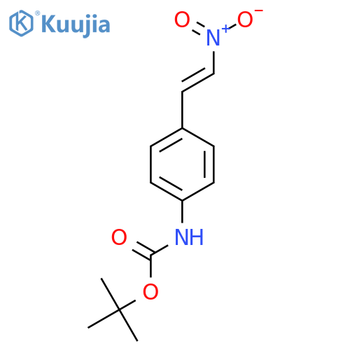 tert-butyl N-4-(2-nitroethenyl)phenylcarbamate structure