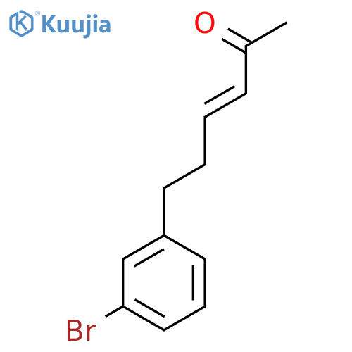 6-(3-bromophenyl)hex-3-en-2-one structure