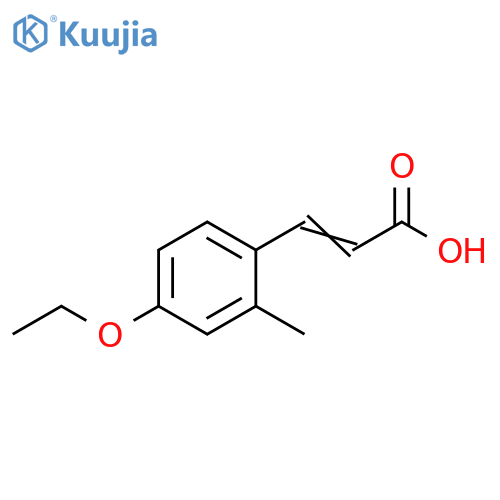 3-(4-ethoxy-2-methylphenyl)prop-2-enoic acid structure