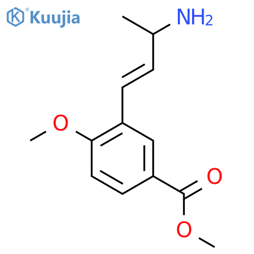 Methyl 3-(3-aminobut-1-en-1-yl)-4-methoxybenzoate structure