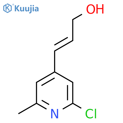 3-(2-chloro-6-methylpyridin-4-yl)prop-2-en-1-ol structure