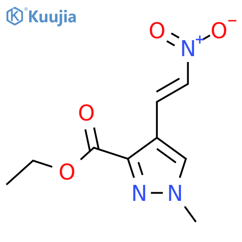 ethyl 1-methyl-4-(2-nitroethenyl)-1H-pyrazole-3-carboxylate structure