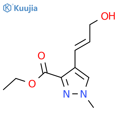 ethyl 4-(3-hydroxyprop-1-en-1-yl)-1-methyl-1H-pyrazole-3-carboxylate structure