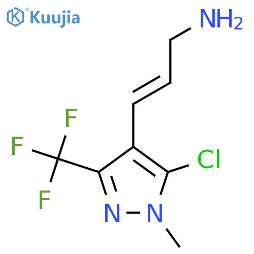 3-5-chloro-1-methyl-3-(trifluoromethyl)-1H-pyrazol-4-ylprop-2-en-1-amine structure