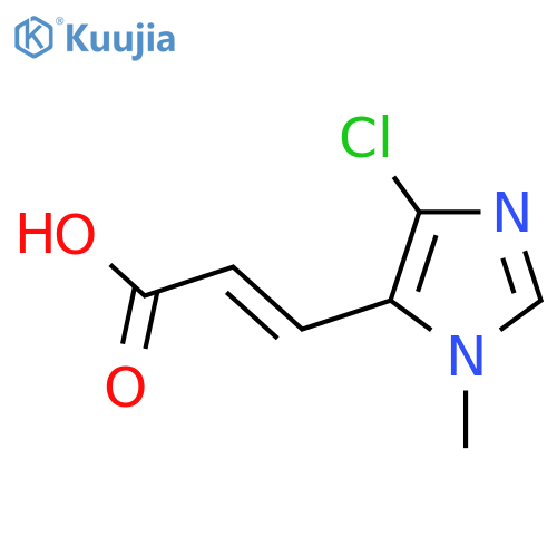 3-(4-chloro-1-methyl-1H-imidazol-5-yl)prop-2-enoic acid structure