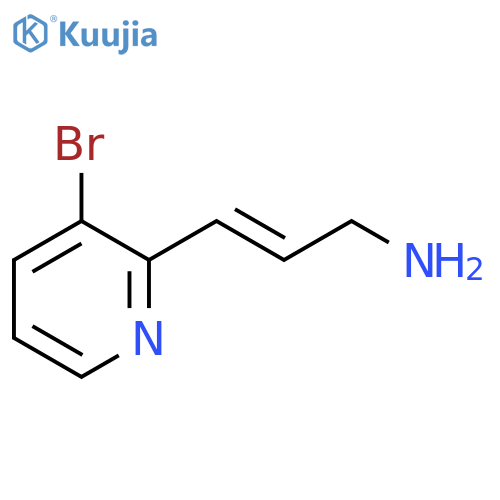 3-(3-bromopyridin-2-yl)prop-2-en-1-amine structure