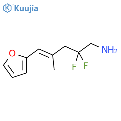 2,2-difluoro-5-(furan-2-yl)-4-methylpent-4-en-1-amine structure
