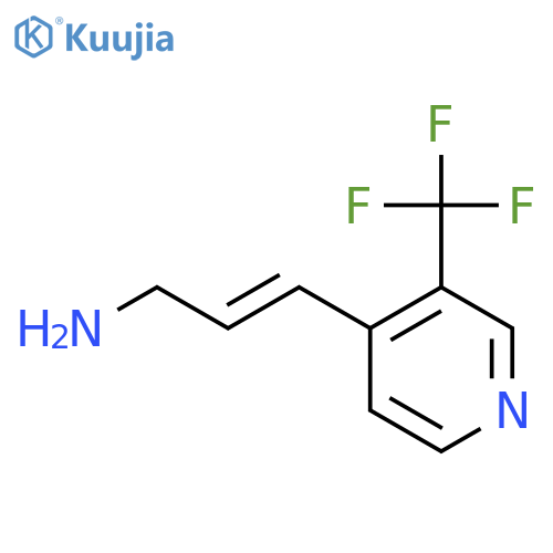 3-3-(trifluoromethyl)pyridin-4-ylprop-2-en-1-amine structure