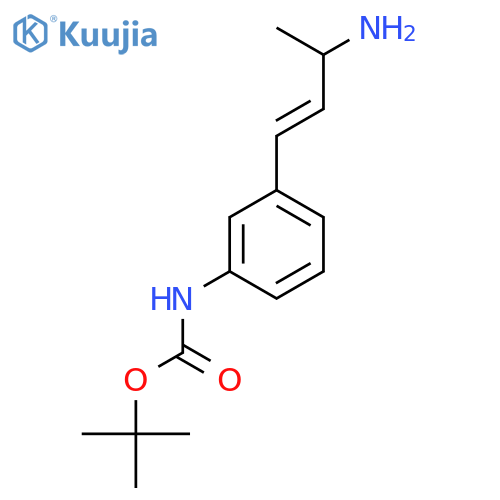 tert-butyl N-[3-(3-aminobut-1-en-1-yl)phenyl]carbamate structure