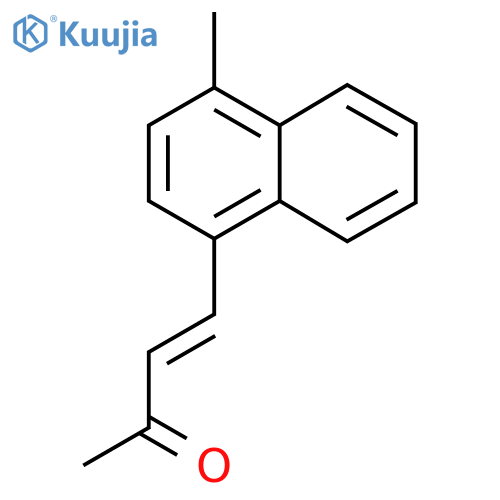 4-(4-methylnaphthalen-1-yl)but-3-en-2-one structure