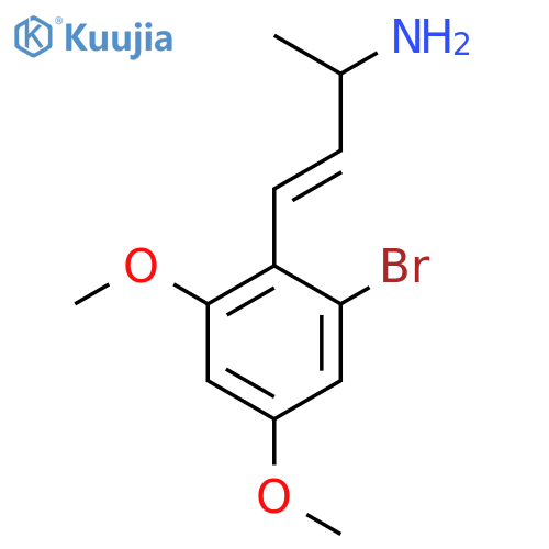 4-(2-bromo-4,6-dimethoxyphenyl)but-3-en-2-amine structure