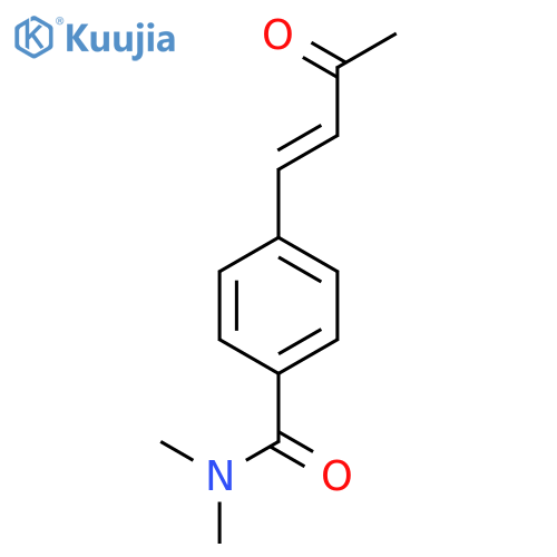 N,N-dimethyl-4-(3-oxobut-1-en-1-yl)benzamide structure