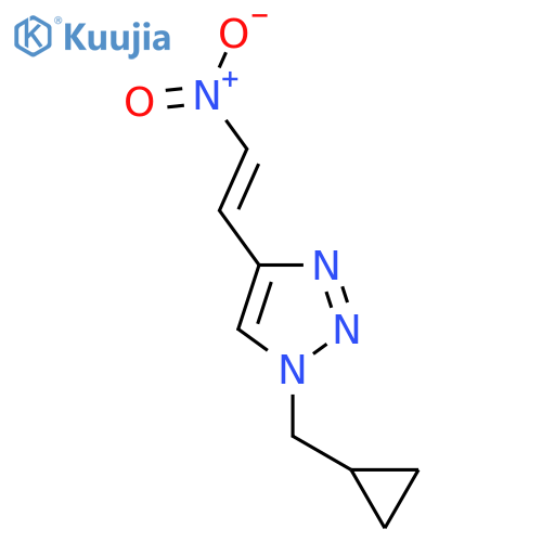 1-(cyclopropylmethyl)-4-(2-nitroethenyl)-1H-1,2,3-triazole structure