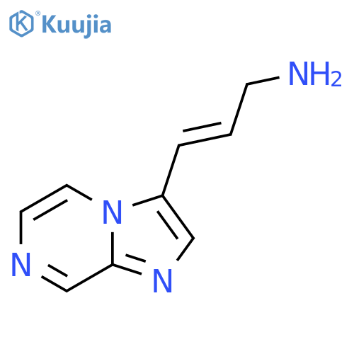3-{imidazo1,2-apyrazin-3-yl}prop-2-en-1-amine structure