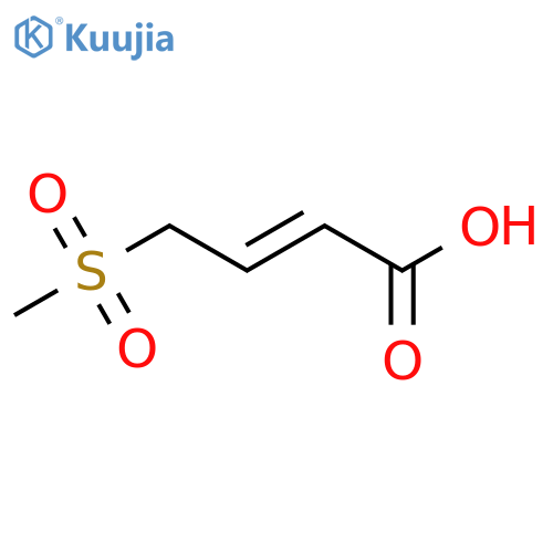 4-methanesulfonylbut-2-enoic acid structure