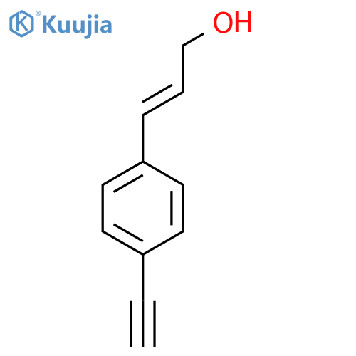 3-(4-ethynylphenyl)prop-2-en-1-ol structure