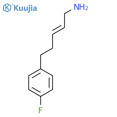 5-(4-fluorophenyl)pent-2-en-1-amine structure