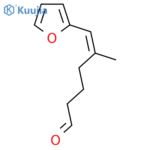 6-(furan-2-yl)-5-methylhex-5-enal structure