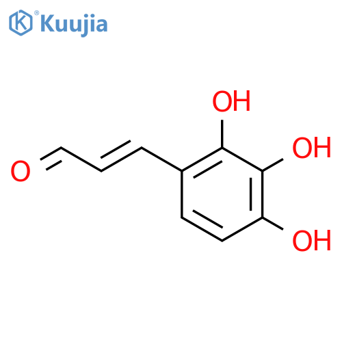 3-(2,3,4-trihydroxyphenyl)prop-2-enal structure
