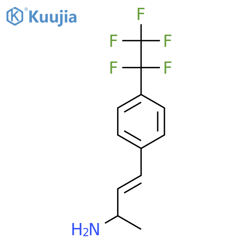 4-4-(pentafluoroethyl)phenylbut-3-en-2-amine structure
