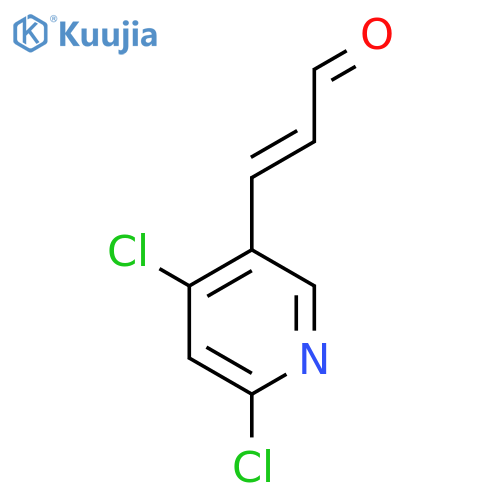 3-(4,6-dichloropyridin-3-yl)prop-2-enal structure