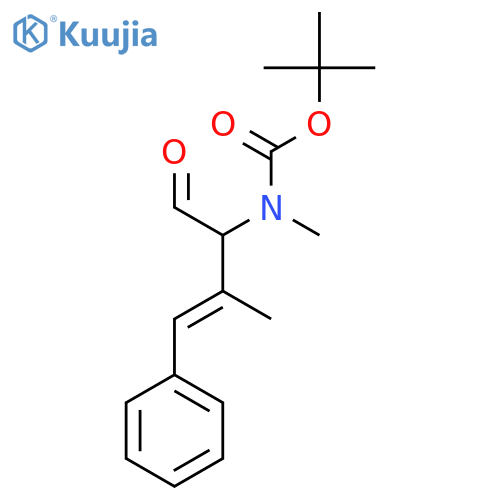 tert-butyl N-methyl-N-(3-methyl-1-oxo-4-phenylbut-3-en-2-yl)carbamate structure