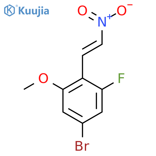 5-bromo-1-fluoro-3-methoxy-2-(2-nitroethenyl)benzene structure