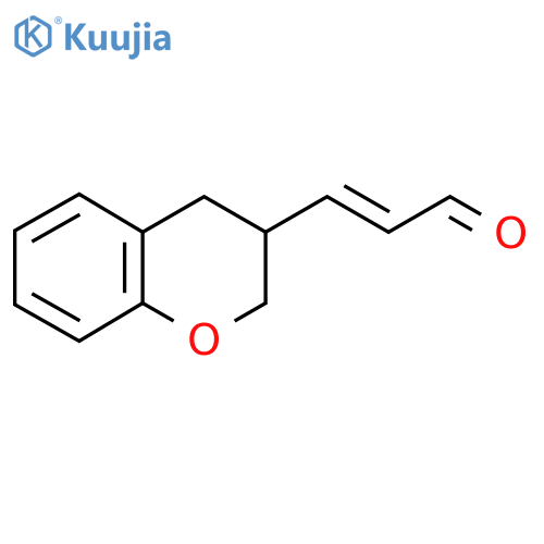 3-(3,4-dihydro-2H-1-benzopyran-3-yl)prop-2-enal structure