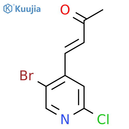 4-(5-bromo-2-chloropyridin-4-yl)but-3-en-2-one structure